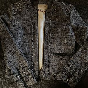 Wool short blazer